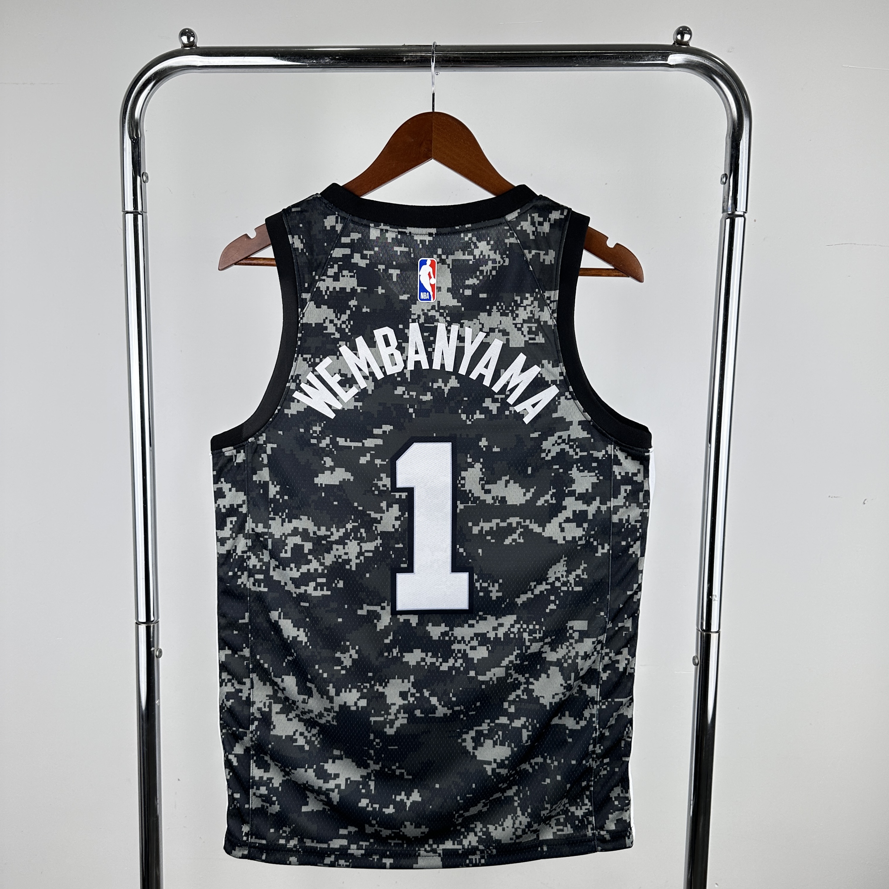 Men San Antonio Spurs #1 Wembanyama Camo Nike 2024 NBA Jersey->san antonio spurs->NBA Jersey